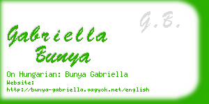 gabriella bunya business card